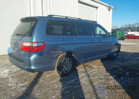 2005 Honda Odyssey Ex from USA, damaged, VIN 5FNRL38455B115970